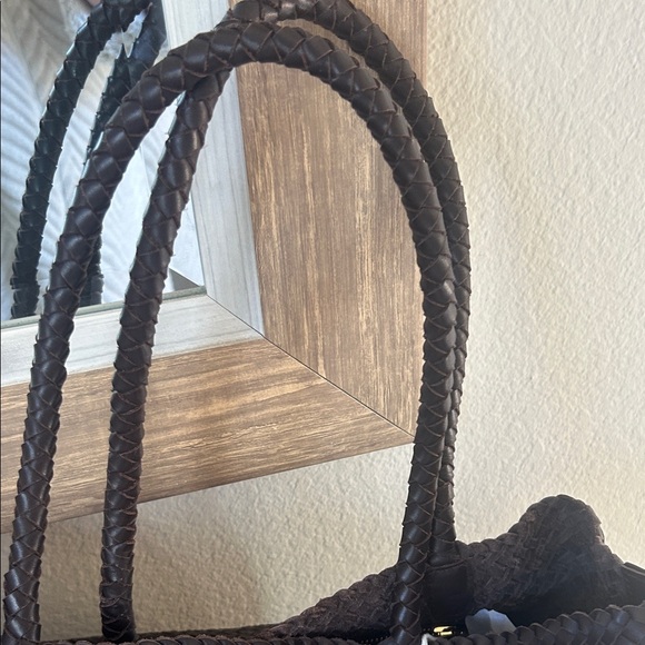 Madewell Dark Brown Woven Tote - Picture 5 of 9